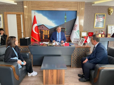 Bozkır Meslek Yüksekokulu Ekibi, Belediye Başkanı'nı Ziyaret Etti